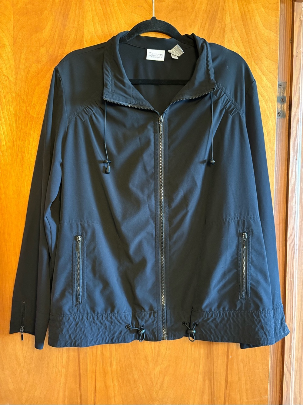 Zenergy by Chico's Black Zip Jacket